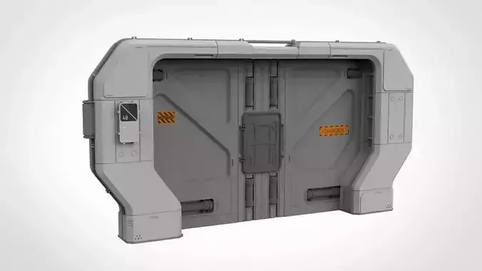 sci fi door 20 3D model
