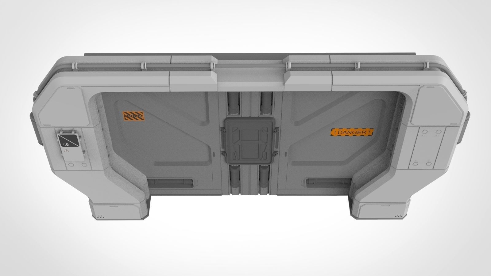 sci fi door 20 3D model_4