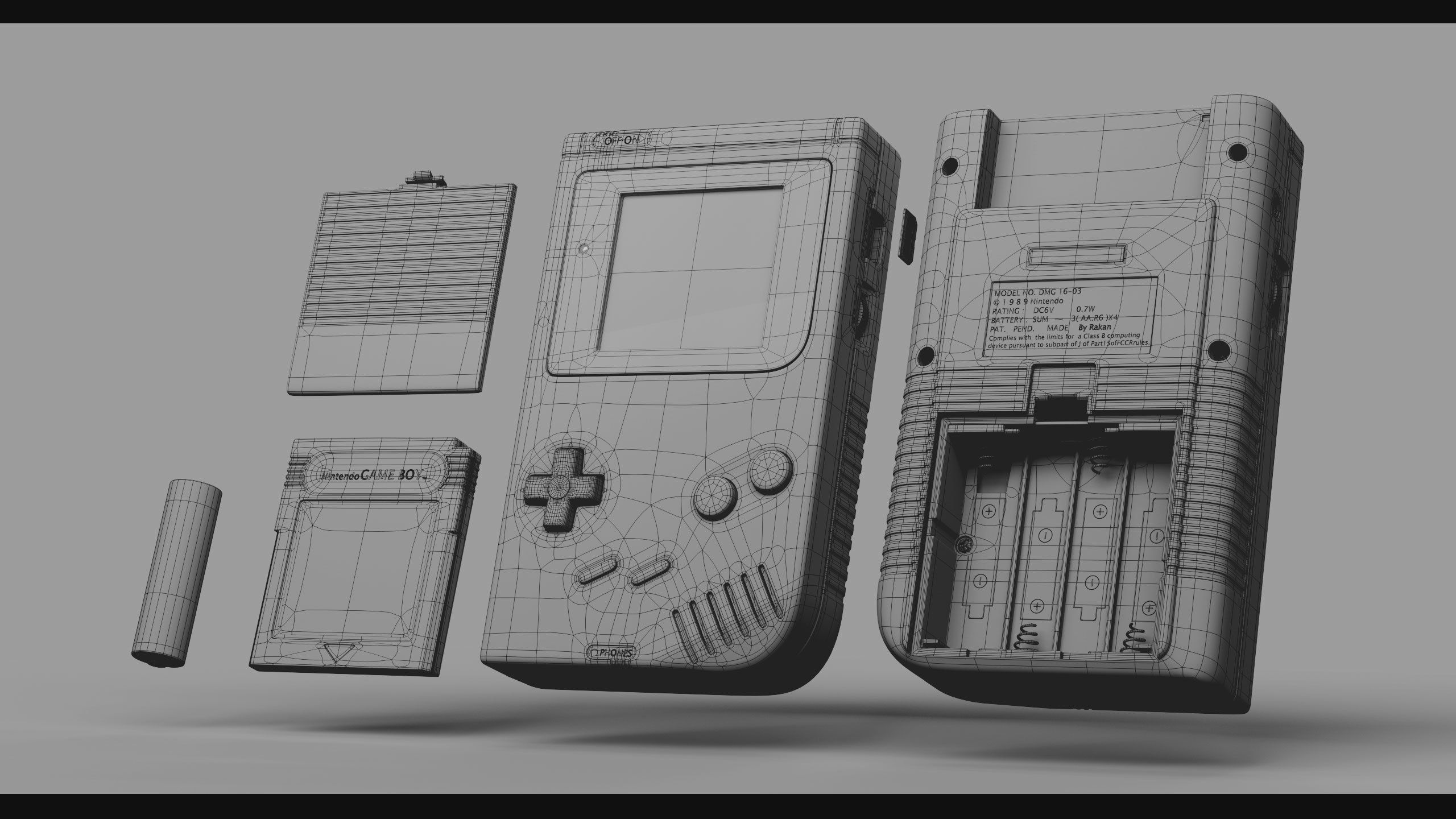 GameBoy nintendo 3D model_2