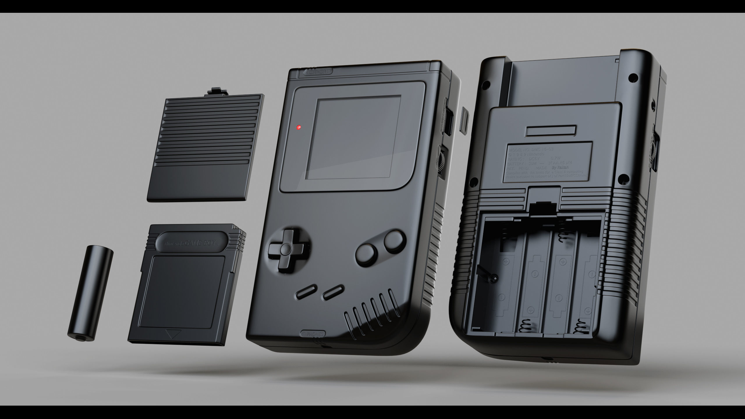 GameBoy nintendo 3D model_1