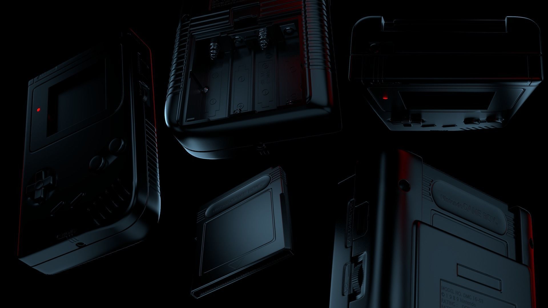 GameBoy nintendo 3D model_3