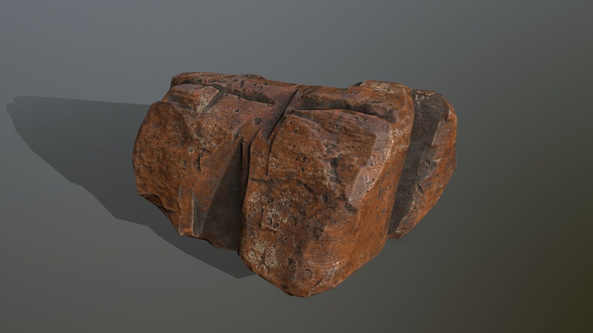 desert rocks Low-poly 3D model_5