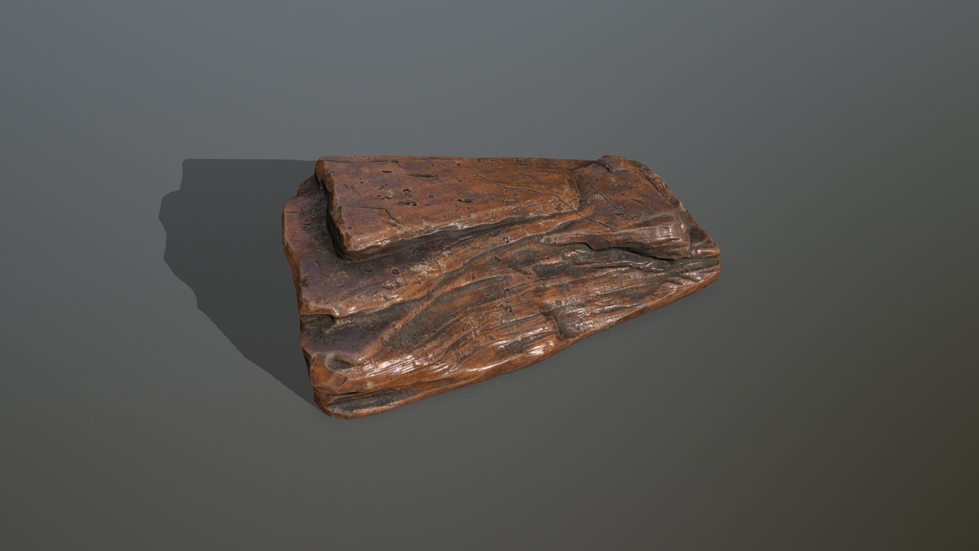 desert rocks Low-poly 3D model_9