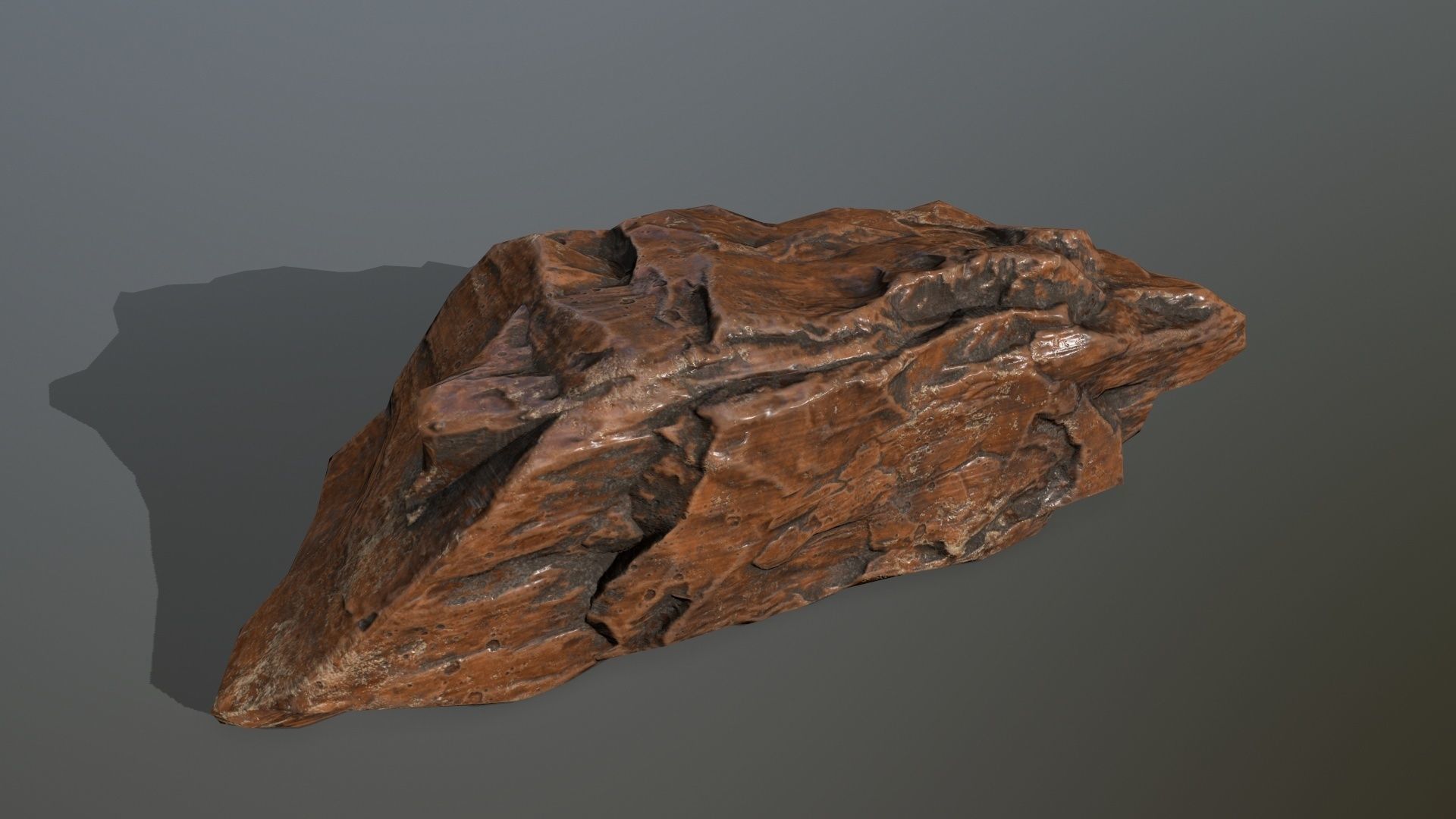 desert rocks Low-poly 3D model_2