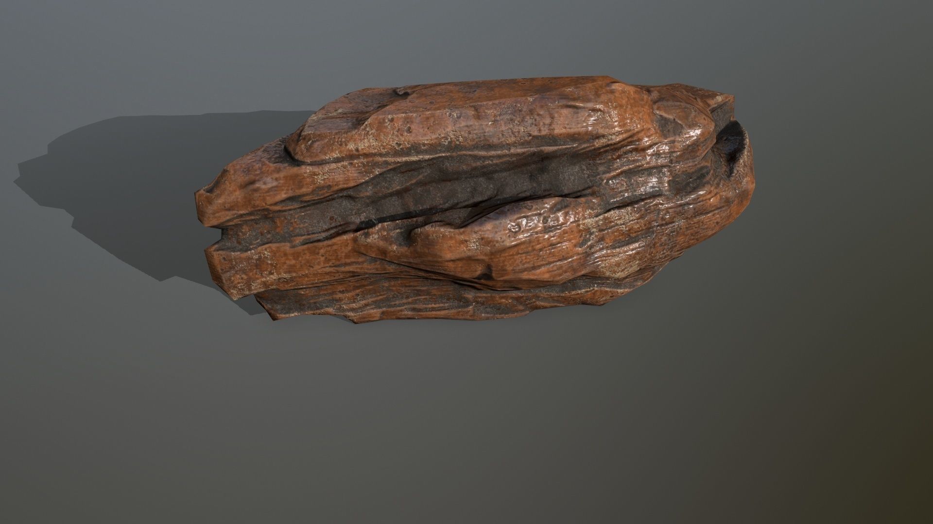 desert rocks Low-poly 3D model_7