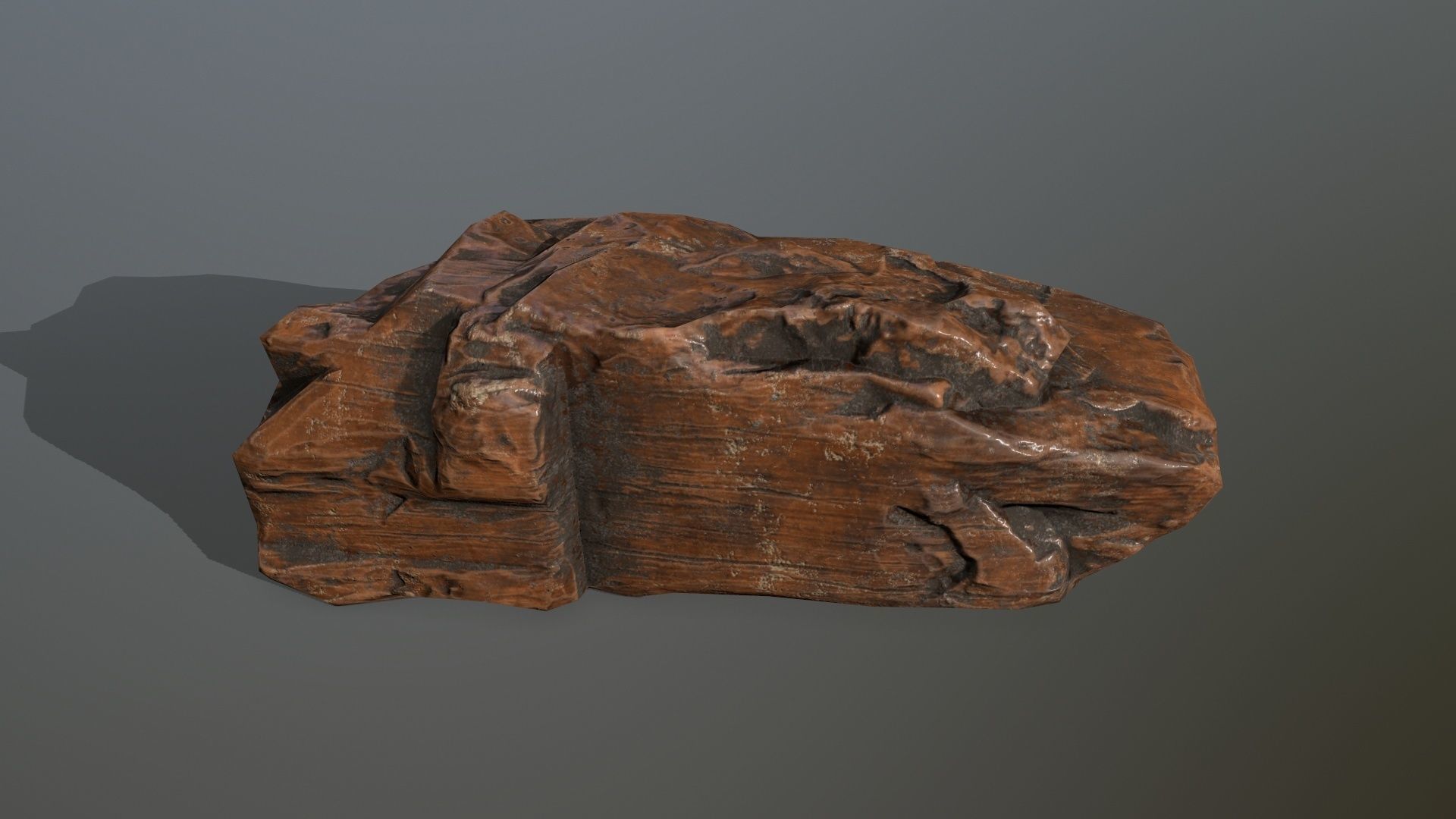 desert rocks Low-poly 3D model_3