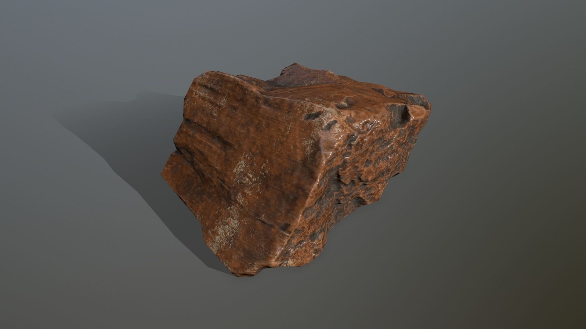 desert rocks Low-poly 3D model_4