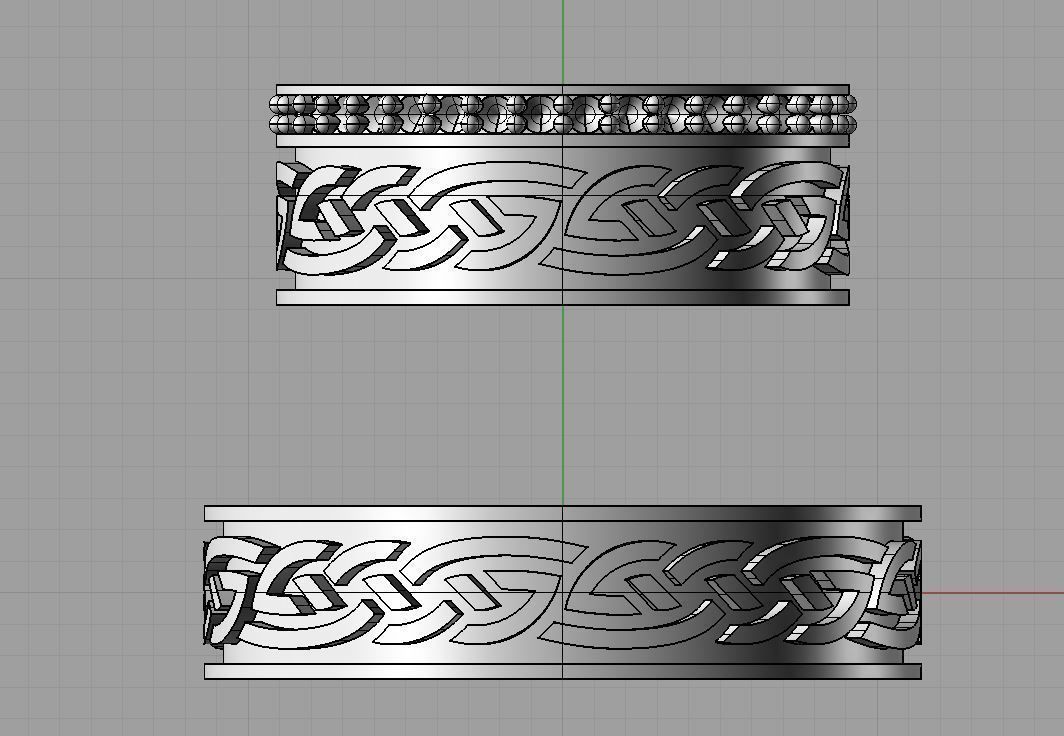 Wedding cufflinks 3D print model_2