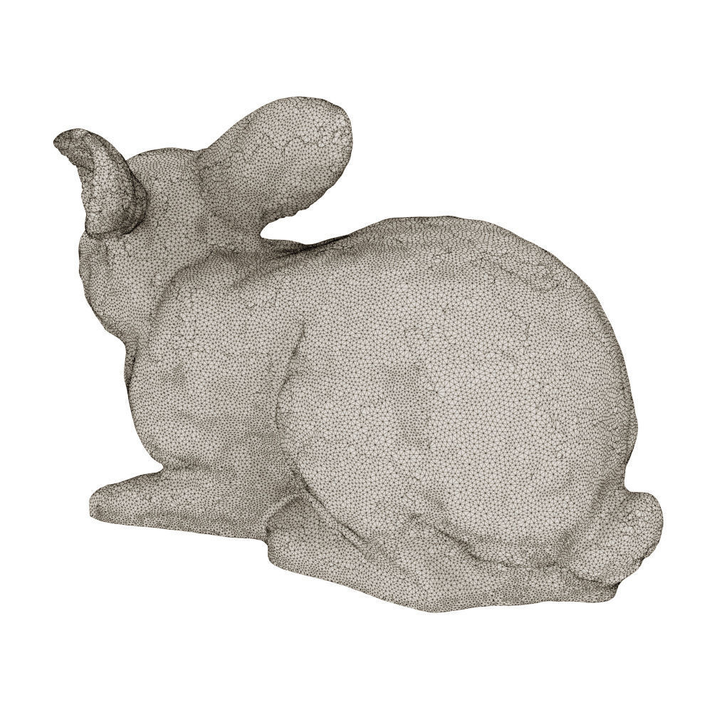 Garden figure Rabbit 3D model_7