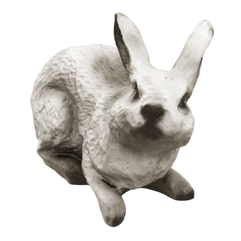 Garden figure Rabbit 3D model_5