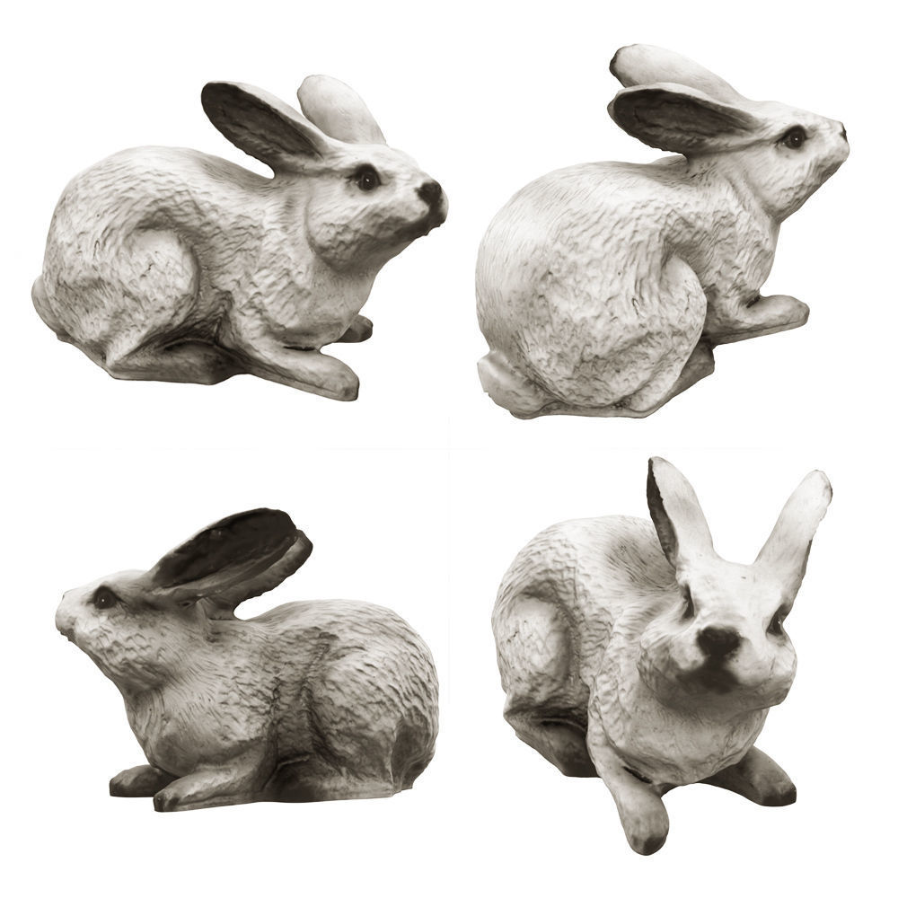 Garden figure Rabbit 3D model_1