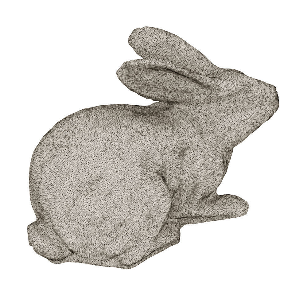 Garden figure Rabbit 3D model_8