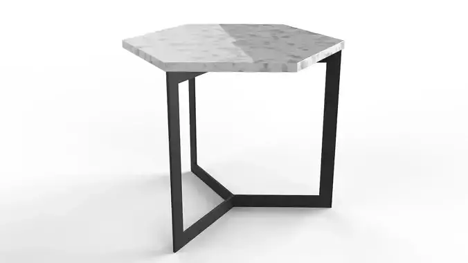 Side Table Hex 3D model