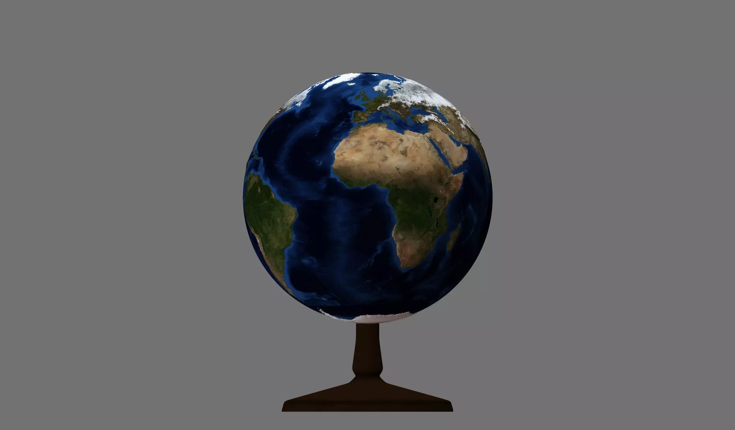 Earth globe 3d model with relief  3D print model_0