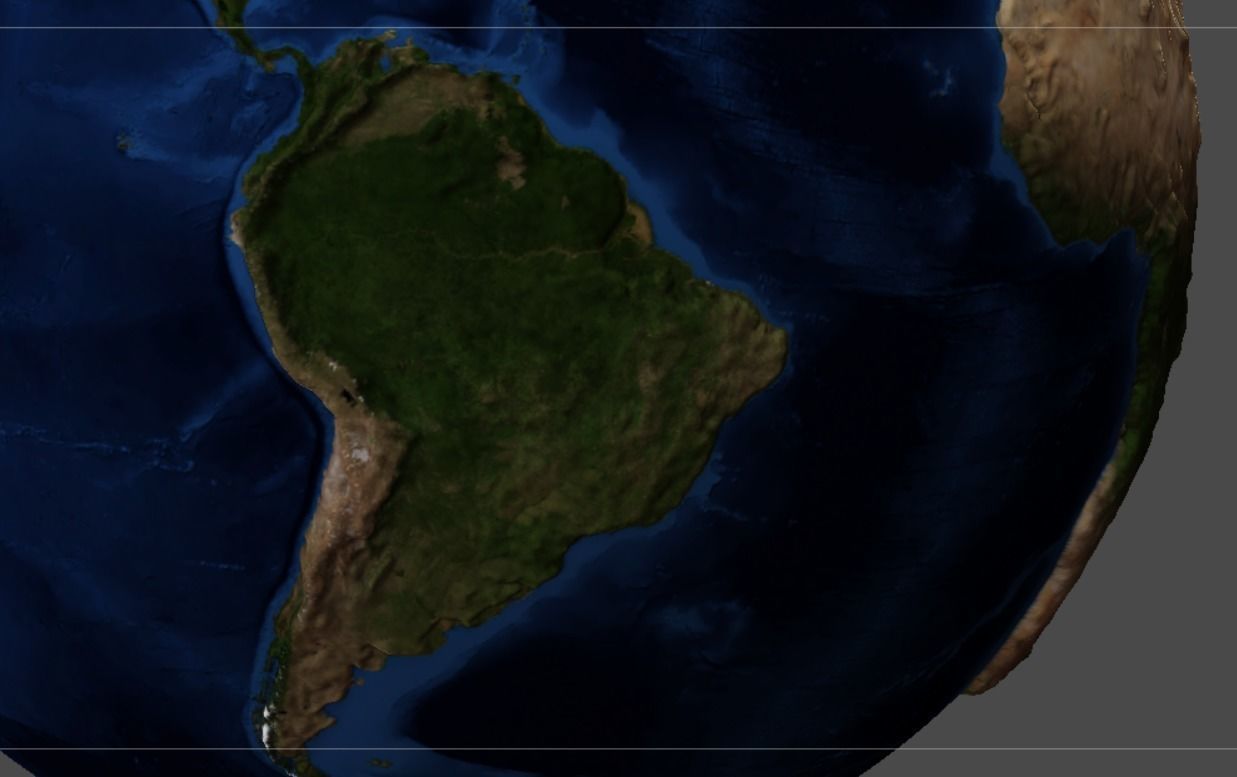 Earth globe 3d model with relief  3D print model_14