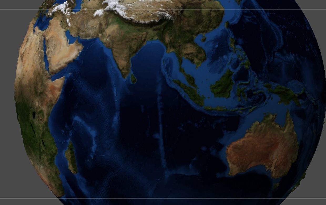 Earth globe 3d model with relief  3D print model_15