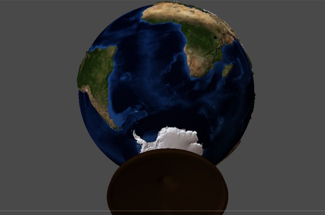 Earth globe 3d model with relief  3D print model_13