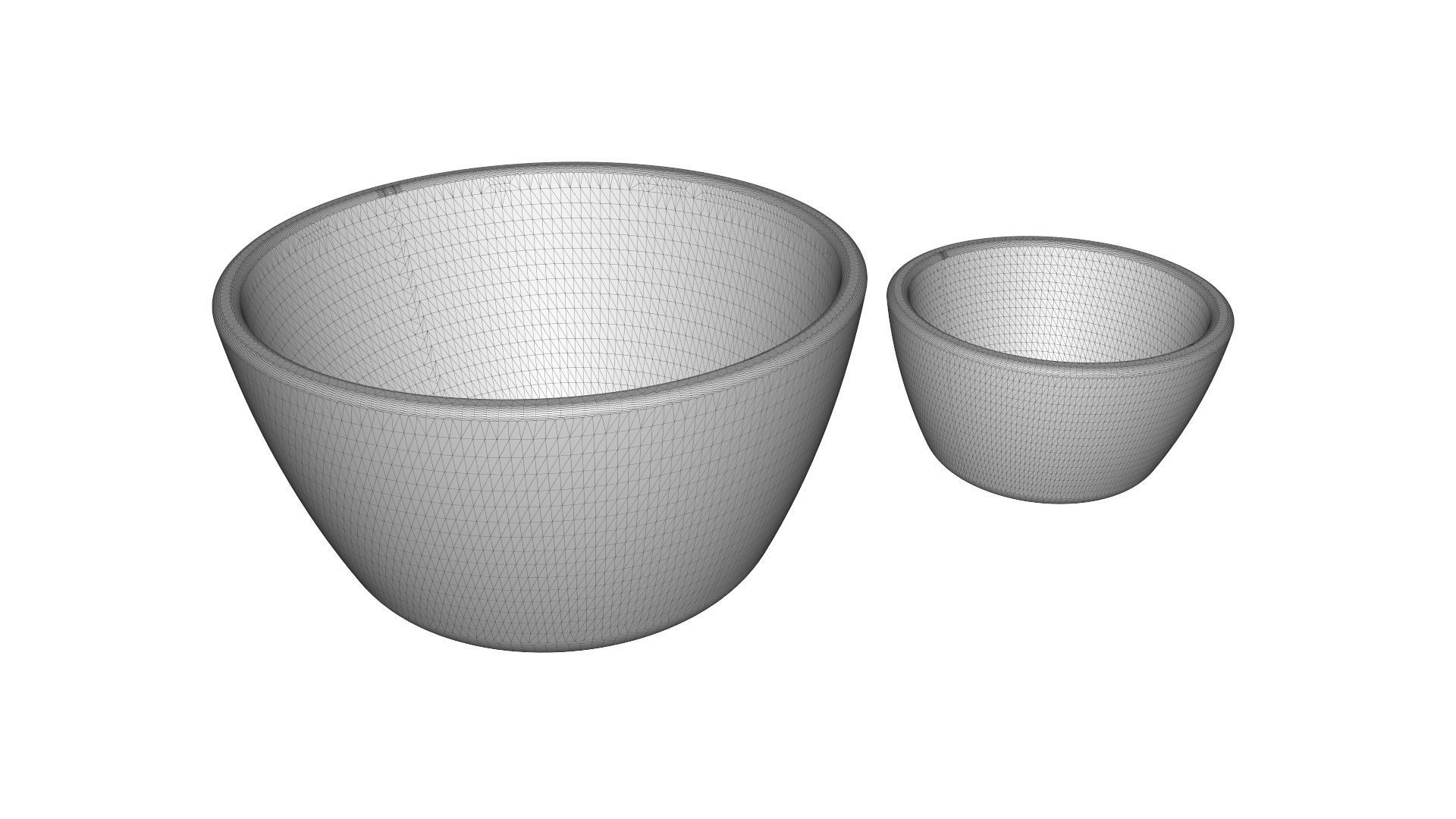 Two Bowls 3D model_5