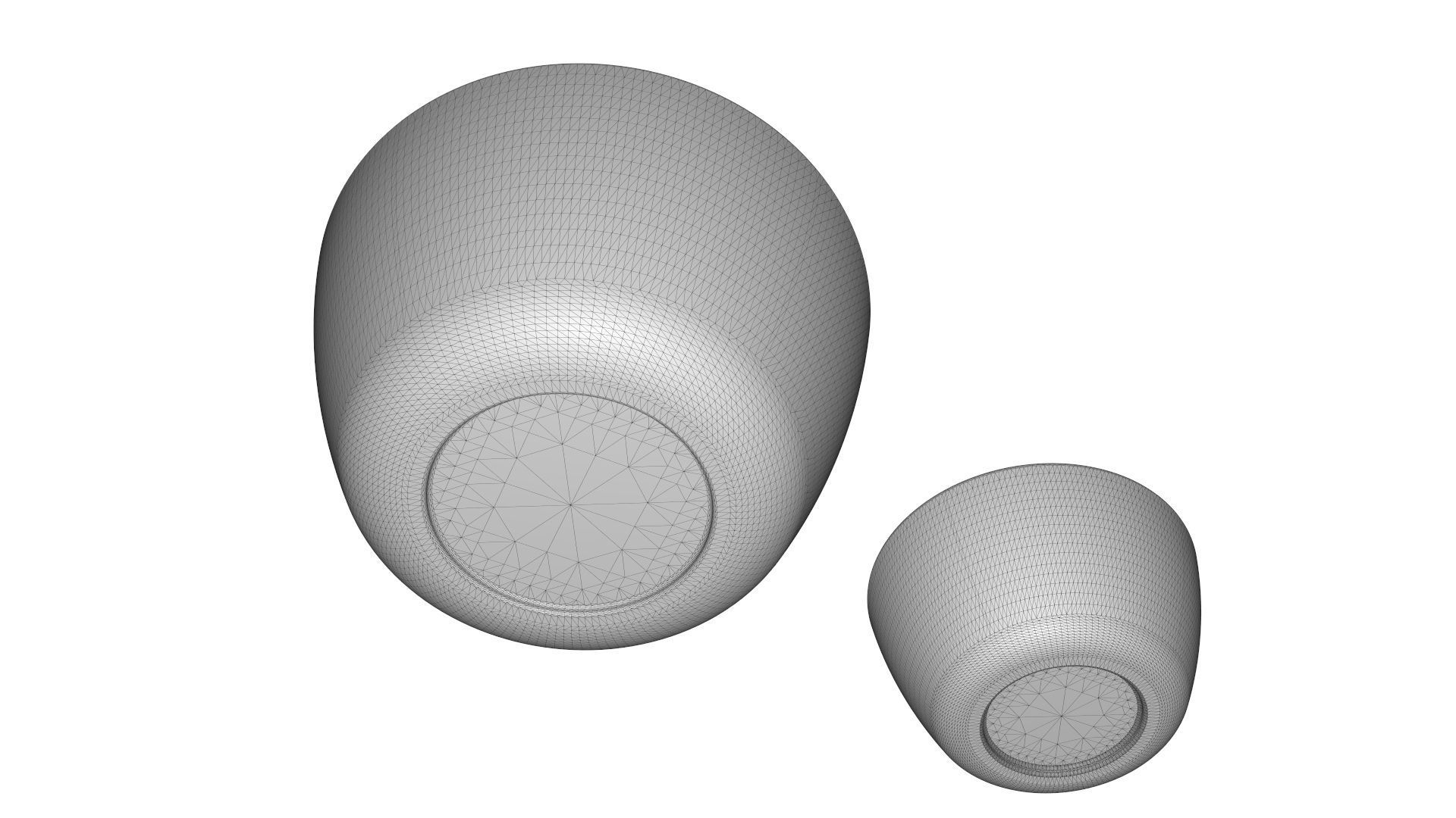 Two Bowls 3D model_4