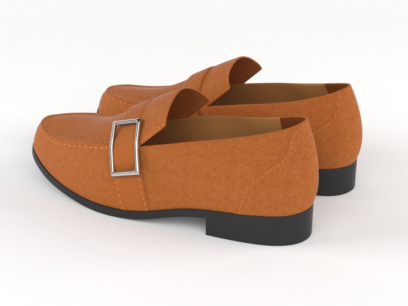 Men Leather Shoes 3D model_4