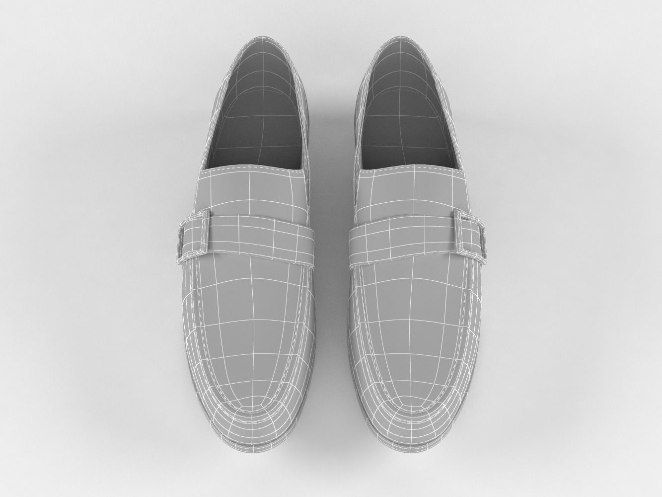 Men Leather Shoes 3D model_13