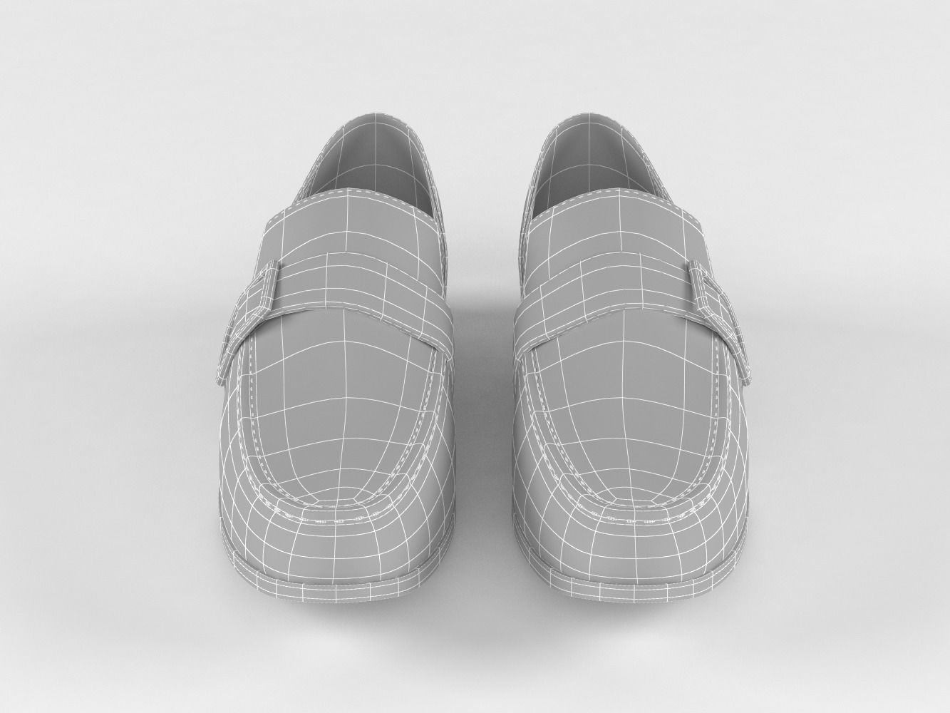 Men Leather Shoes 3D model_7