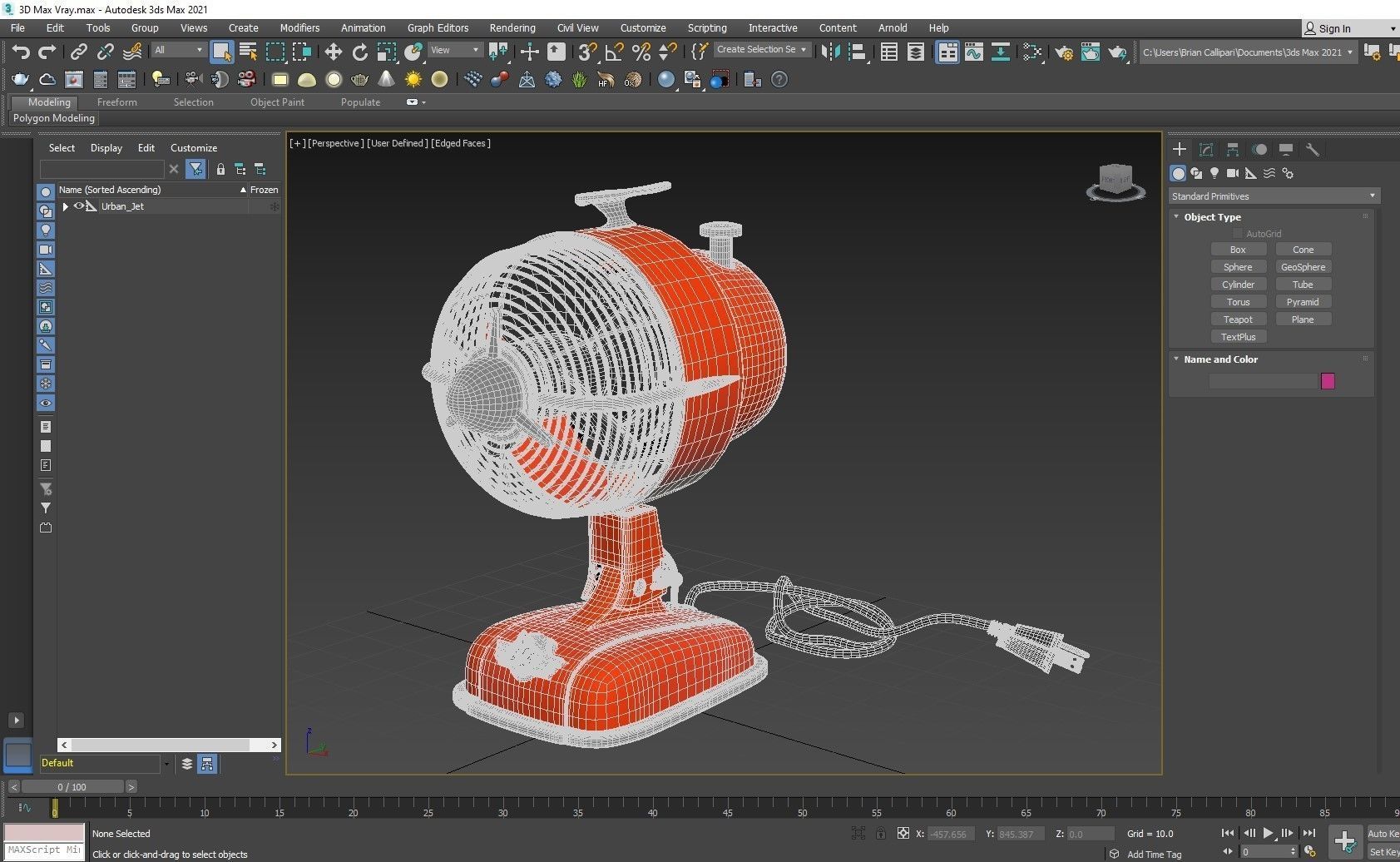 Urban jet fun Fanimation retro futuristic fun  3D model_4