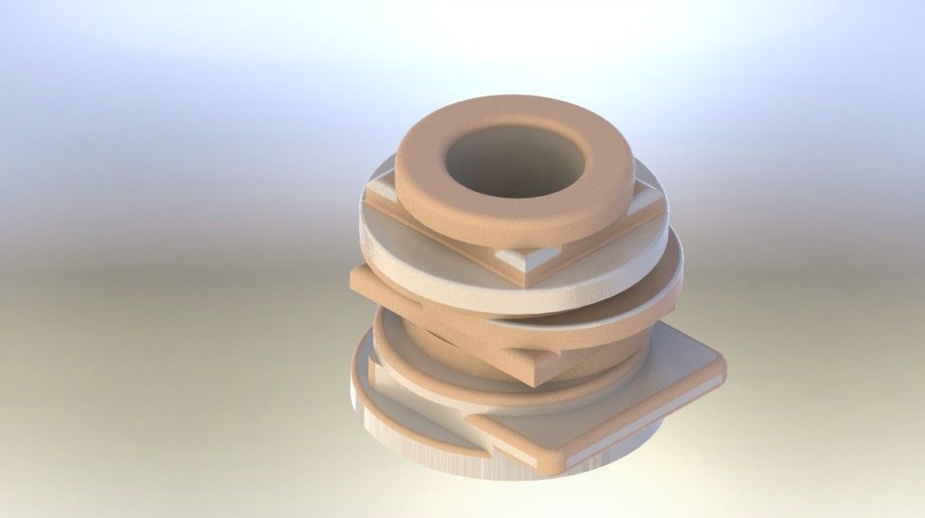 Vase 2 ceramic Free 3D model_1