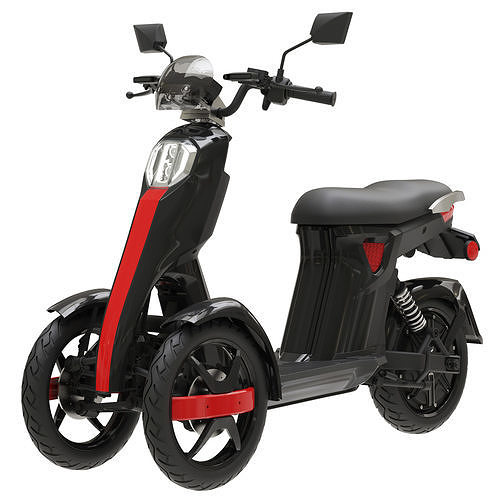 electric scooter Doohan iTango 3D model