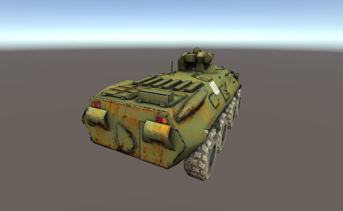 BTR-82A APC Russia Low-poly 3D model_2