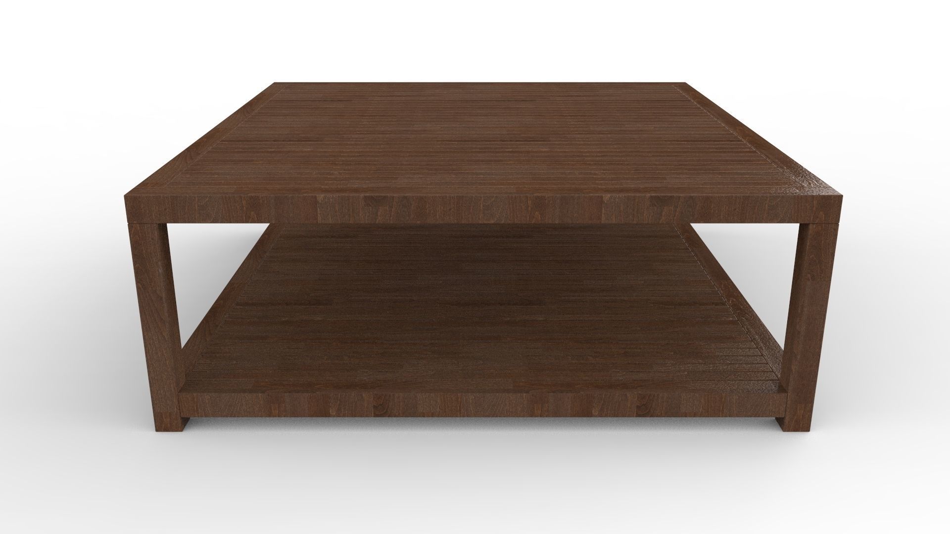 Wooden Center Table 3D model_5