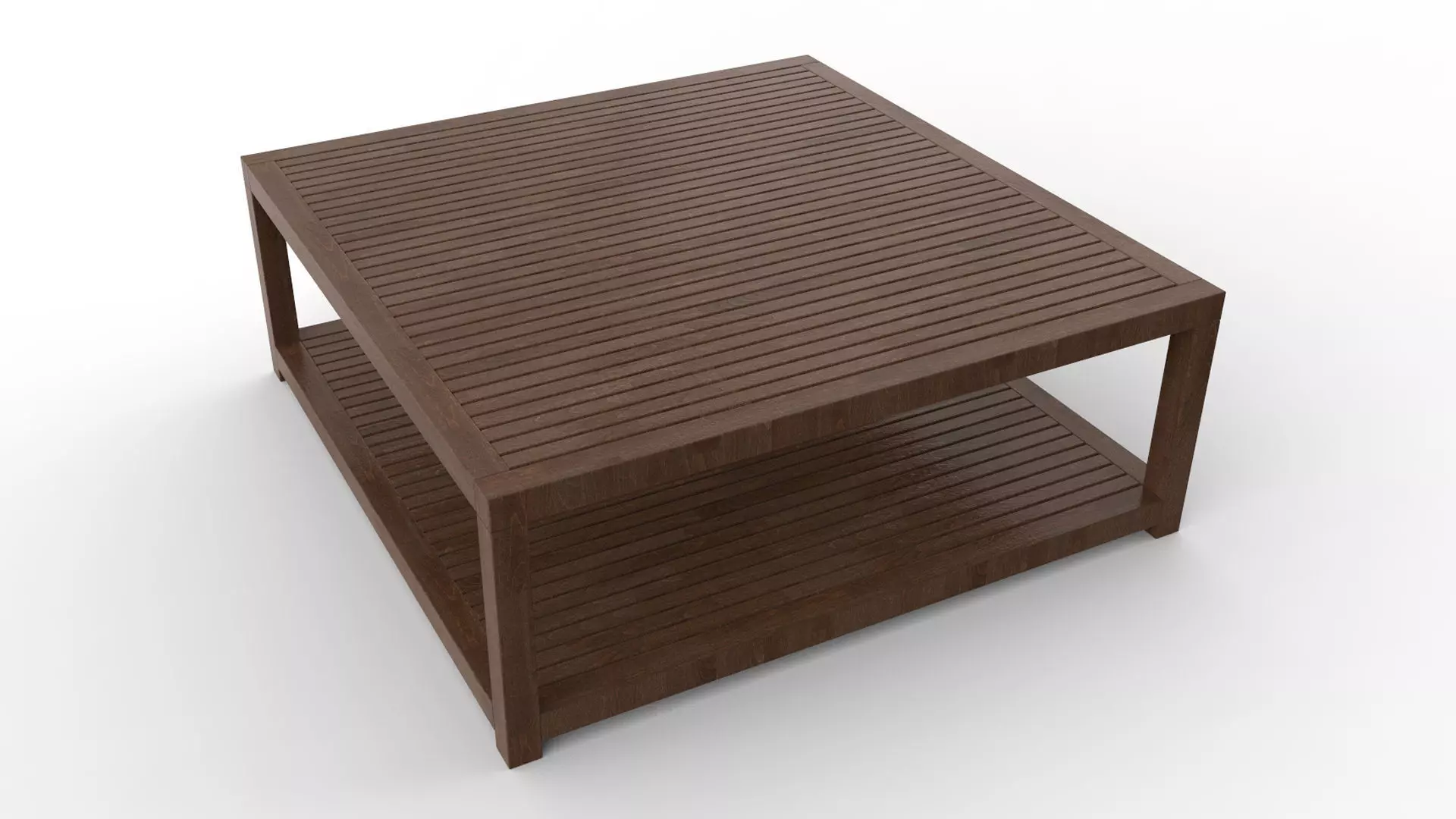 Wooden Center Table 3D model_0