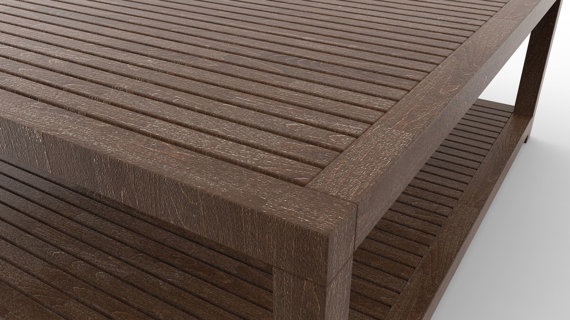 Wooden Center Table 3D model_10