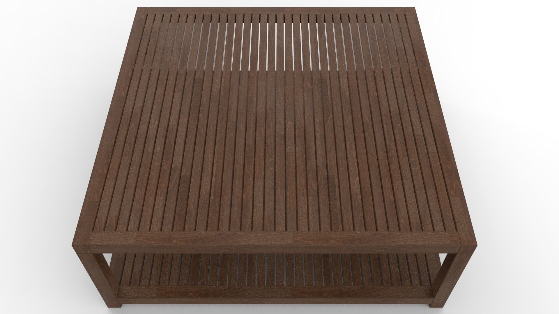 Wooden Center Table 3D model_9