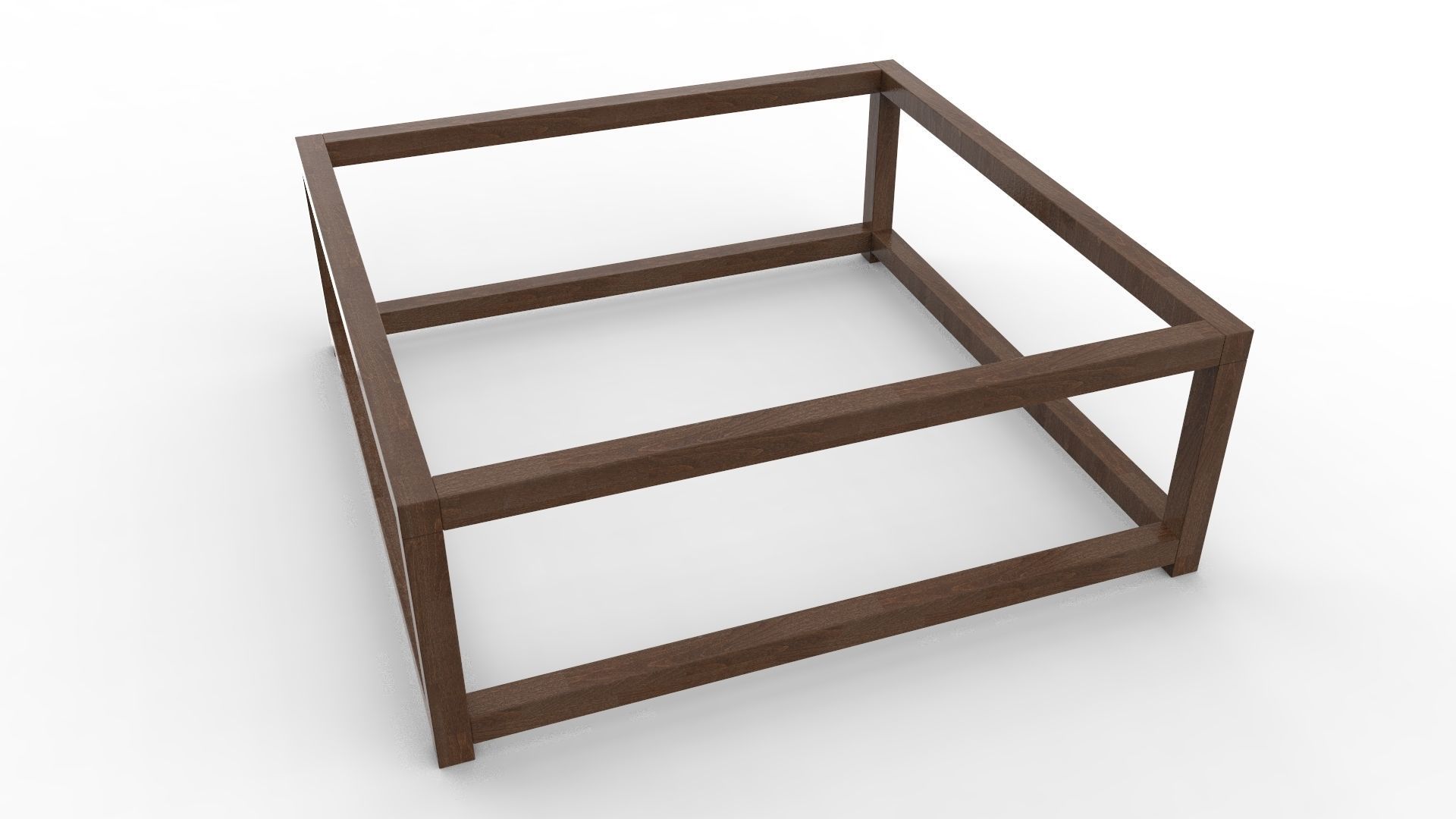 Wooden Center Table 3D model_13