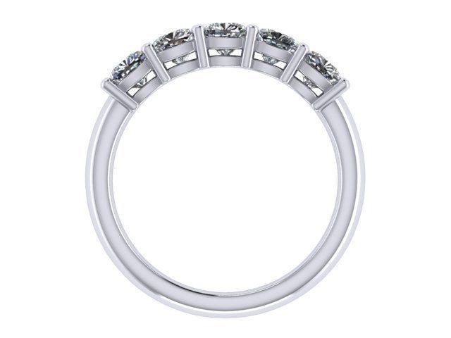 Cushion five diamonds band  3D print model_3