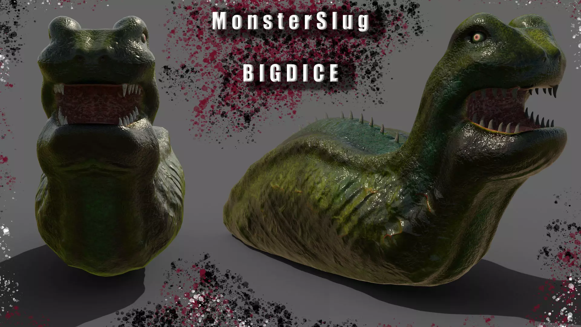 Monsterslug Lowpoly Engine Ready  Low-poly 3D model_0