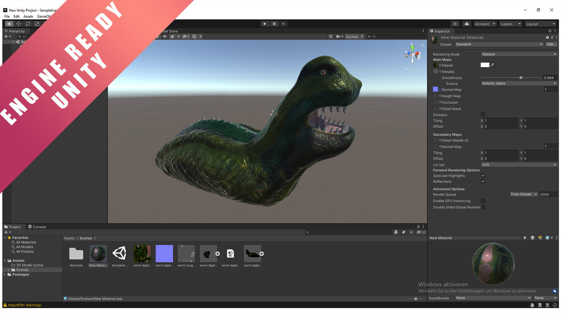 Monsterslug Lowpoly Engine Ready  Low-poly 3D model_1