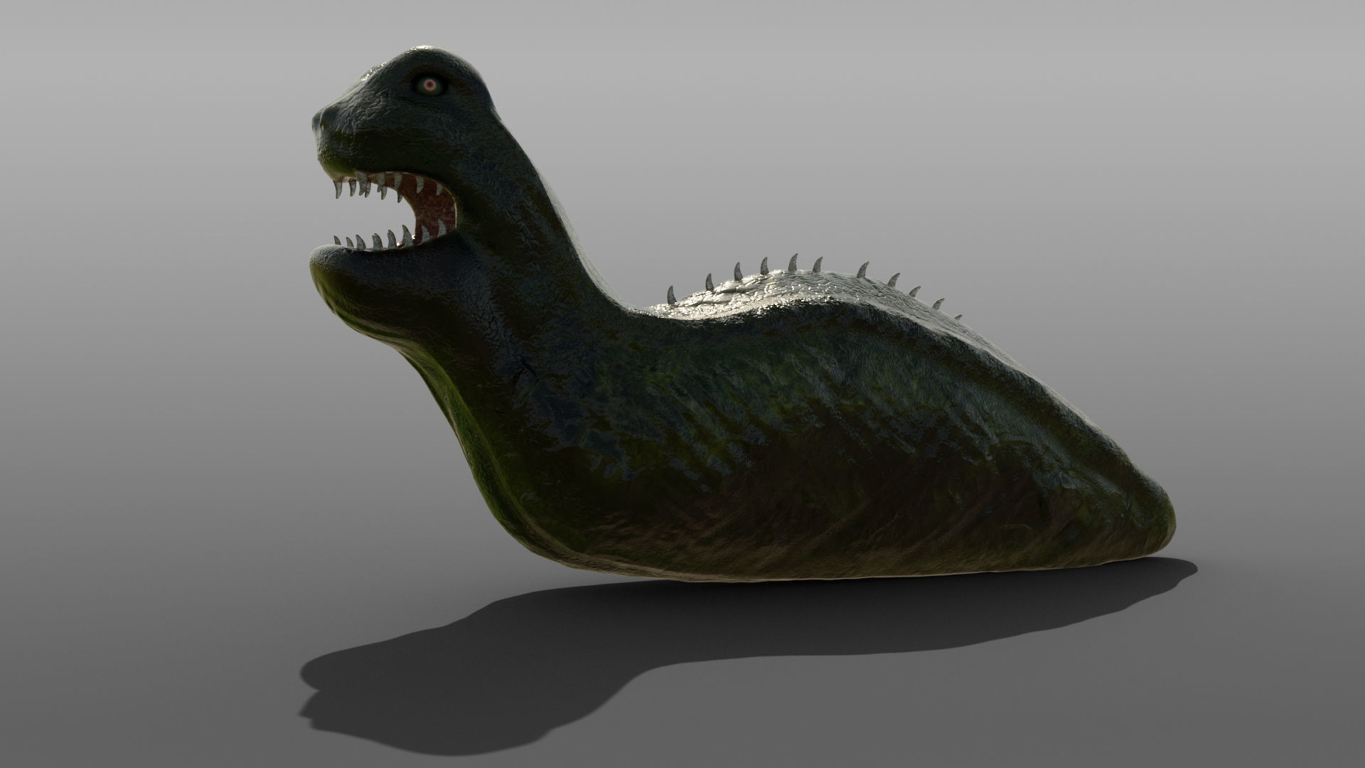 Monsterslug Lowpoly Engine Ready  Low-poly 3D model_3