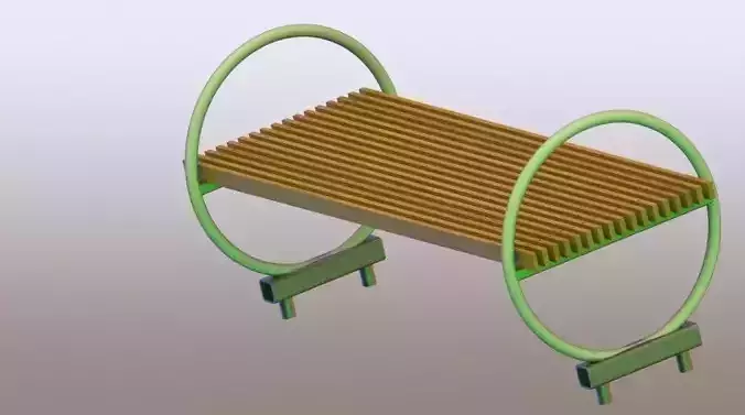 Garden Bench wooden green