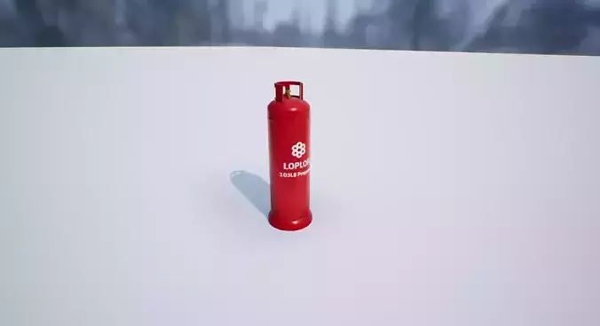 Propane Tank 103LB PBR Free low-poly 3D model