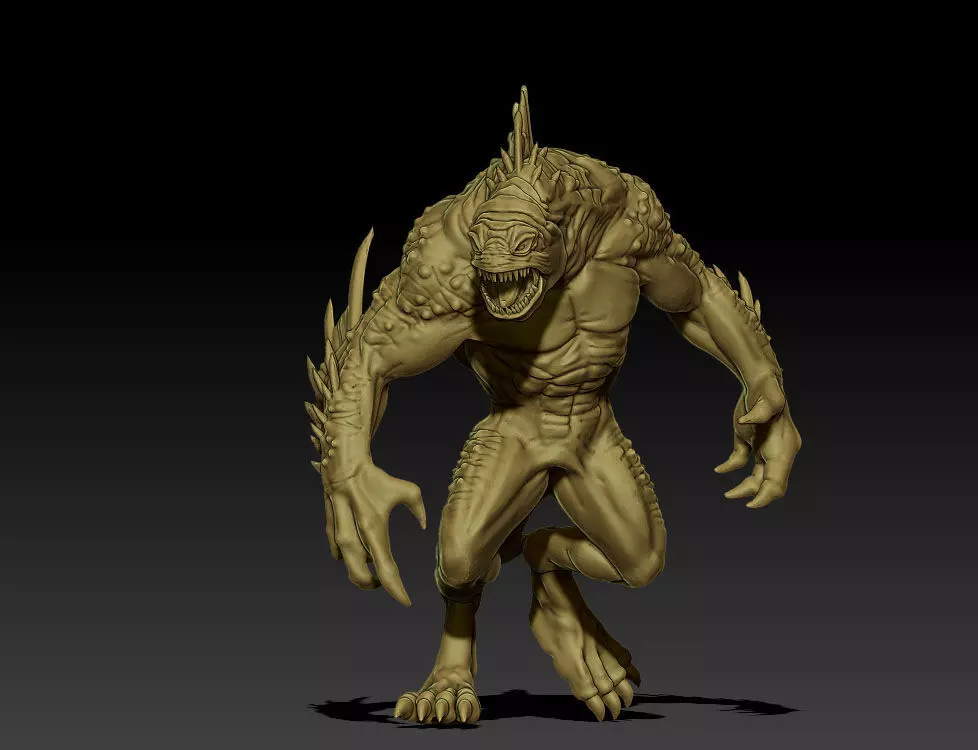 Leviathan 65mm 3D print model_0