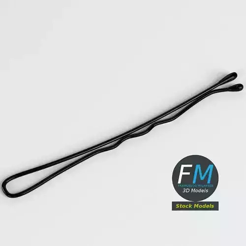 Black metal hairpin