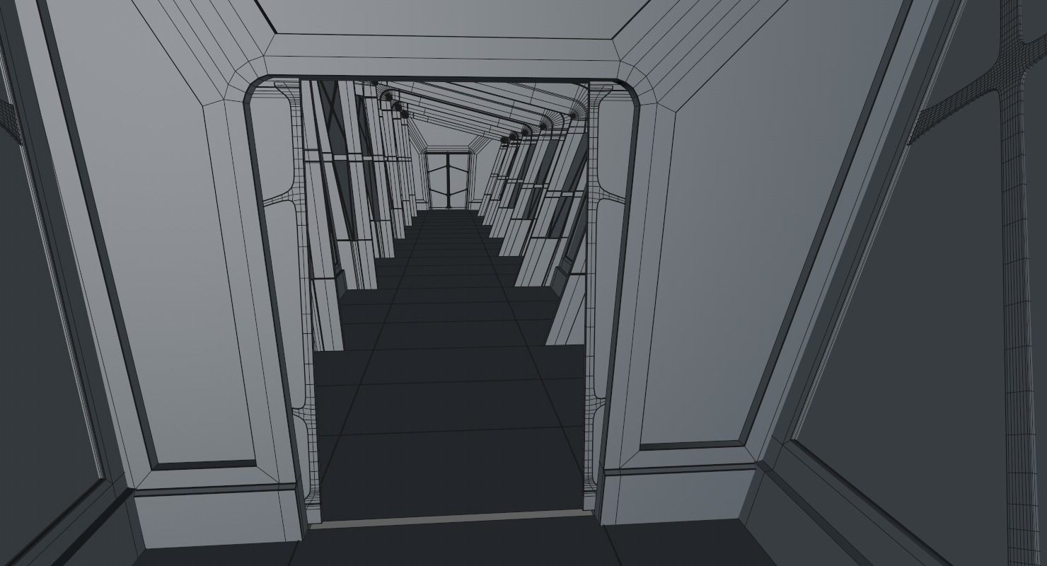 Sci Fi Corridor 3D model_24