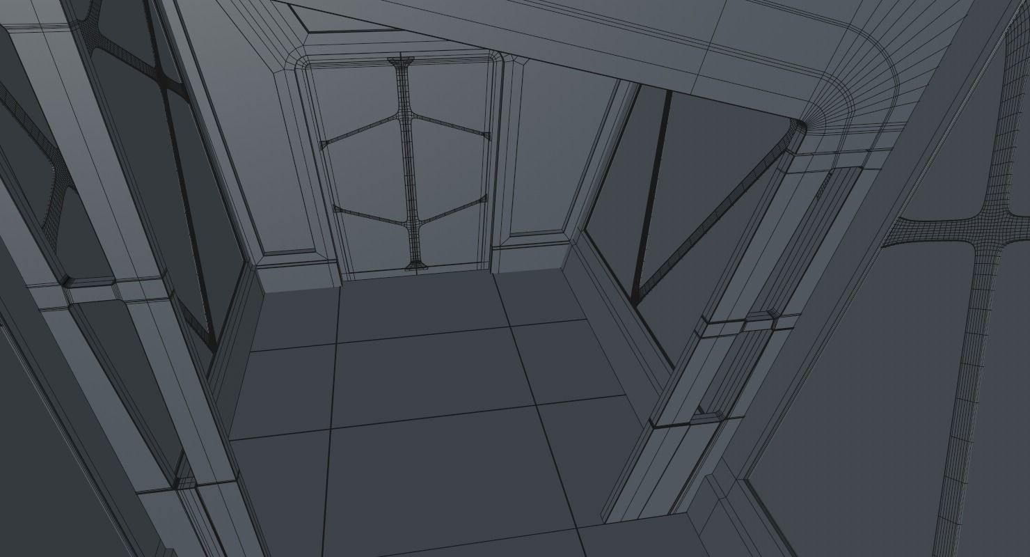 Sci Fi Corridor 3D model_23