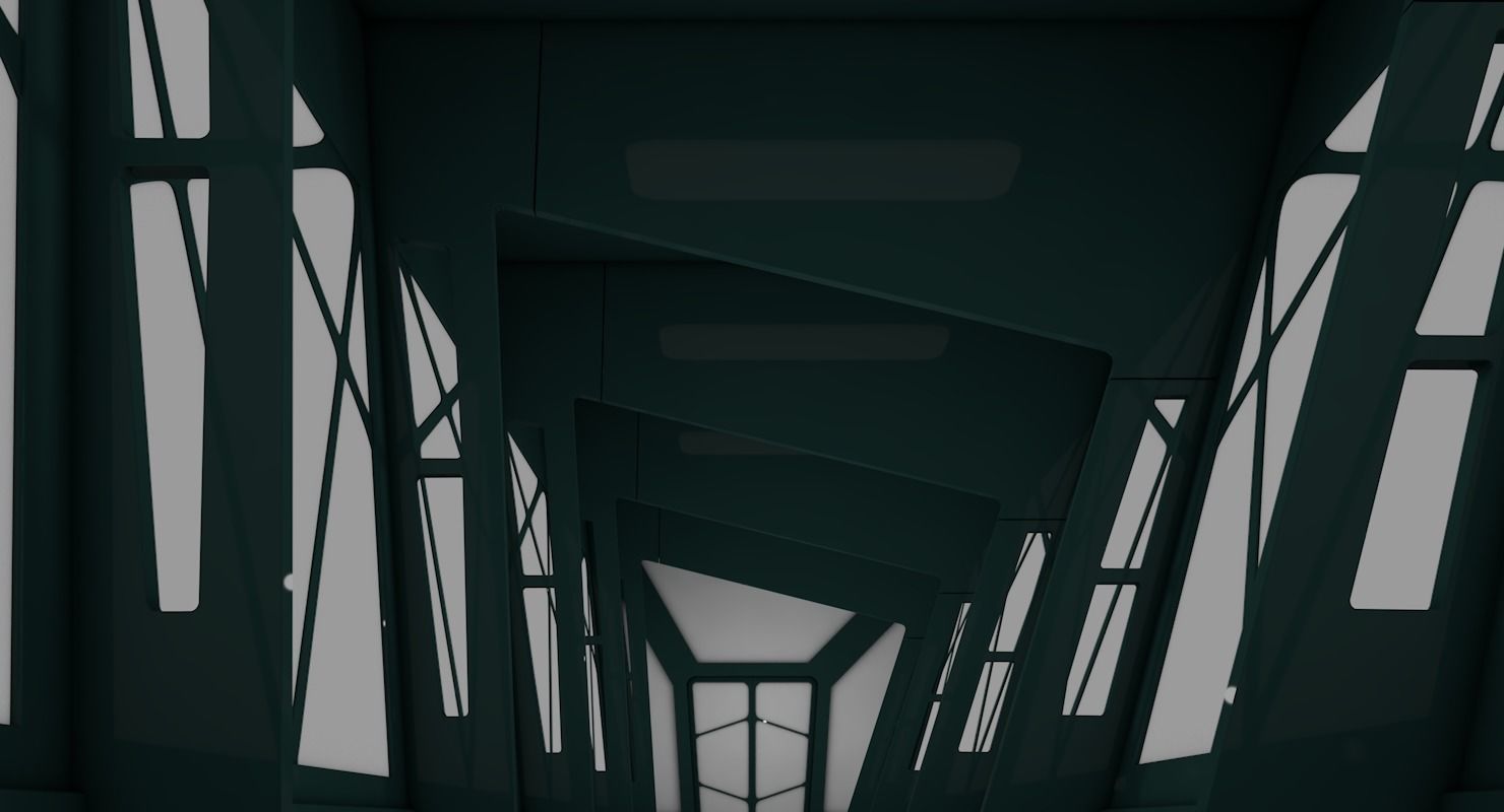 Sci Fi Corridor 3D model_3