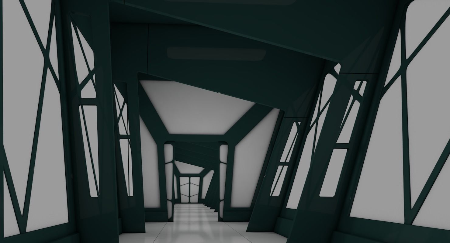 Sci Fi Corridor 3D model_10