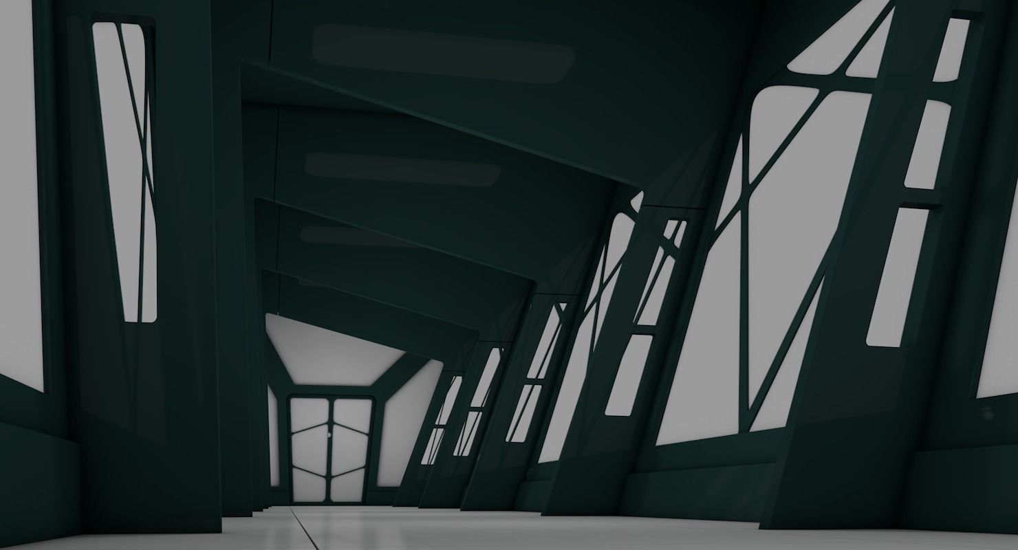 Sci Fi Corridor 3D model_4