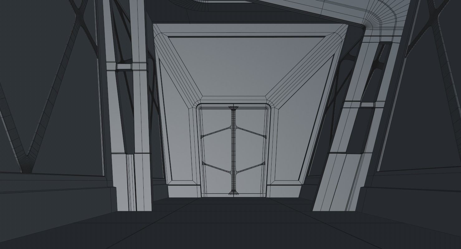 Sci Fi Corridor 3D model_17