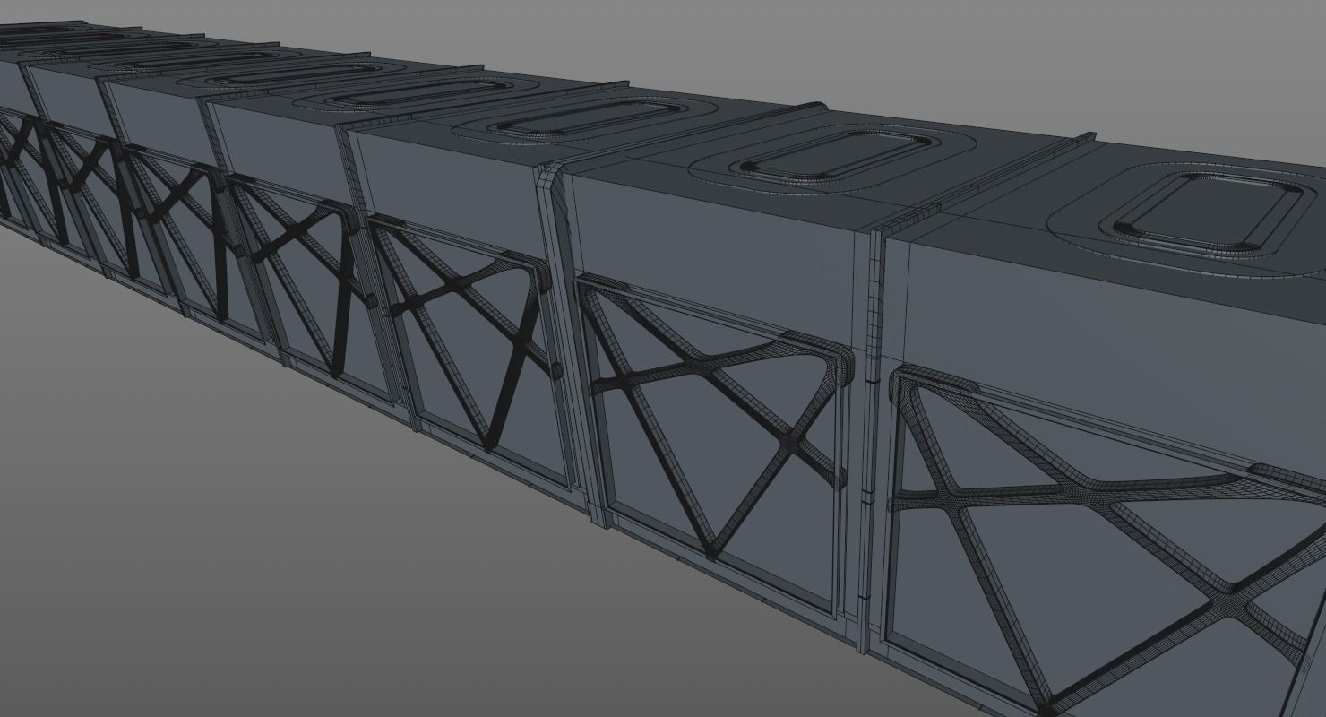 Sci Fi Corridor 3D model_26